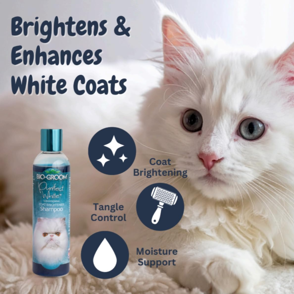 Bio-Groom Champô Condicionador Purrfect White P/ Gato 236 ML - Image 2