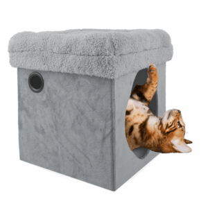 Cama Lamb Cat - 2 in 1 Cinza