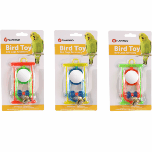 Flamingo Espelho & Sino Para Aves