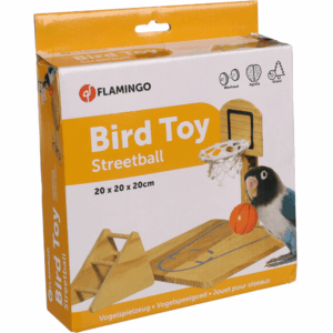 Flamingo Brinquedo Cesto Basket P/ Aves 20*20*20Cm