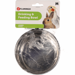 Flamingo Comedouro Inox Com Suporte