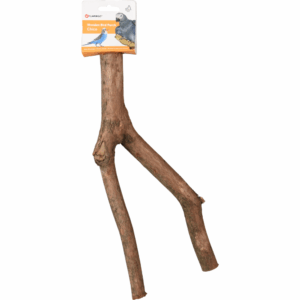 Poleiro Madeira Castanho Natural 42 CM