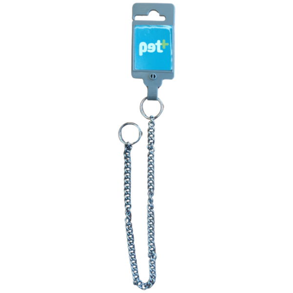 PET+ Estrangulador Cromado Elos Finos 40 CM/2 MM - Image 2
