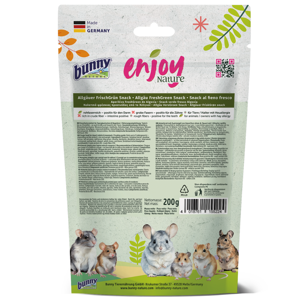 Bunny Enjoy Nature Verde Fresco Algovia Snack 200 GR - Image 2