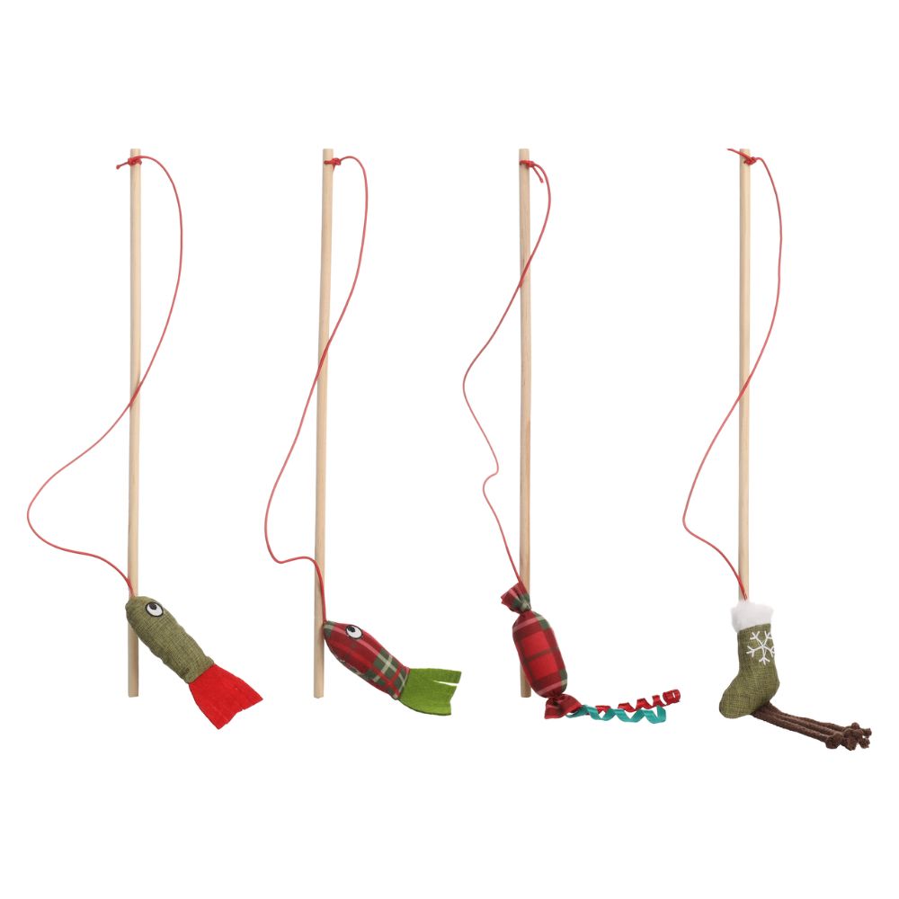 Flamingo Brinquedo Cana com Motivos Natal (Sortido)