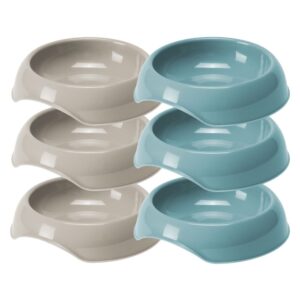 Moderna Comedouro Gusto Azul/Cinza (3+3)