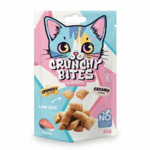 Snack para gato sabor salmão em embalagem de 60g