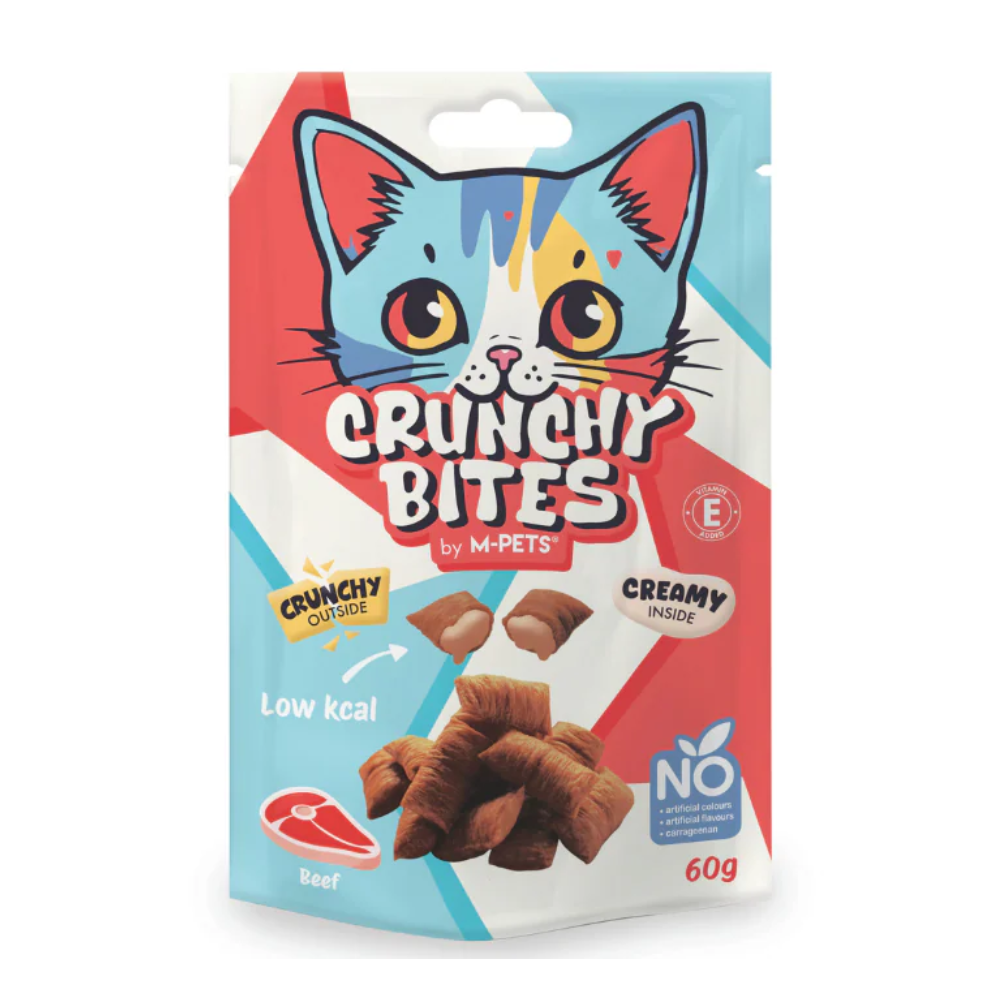 Snack para gato sabor a vaca em embalagem de 60g
