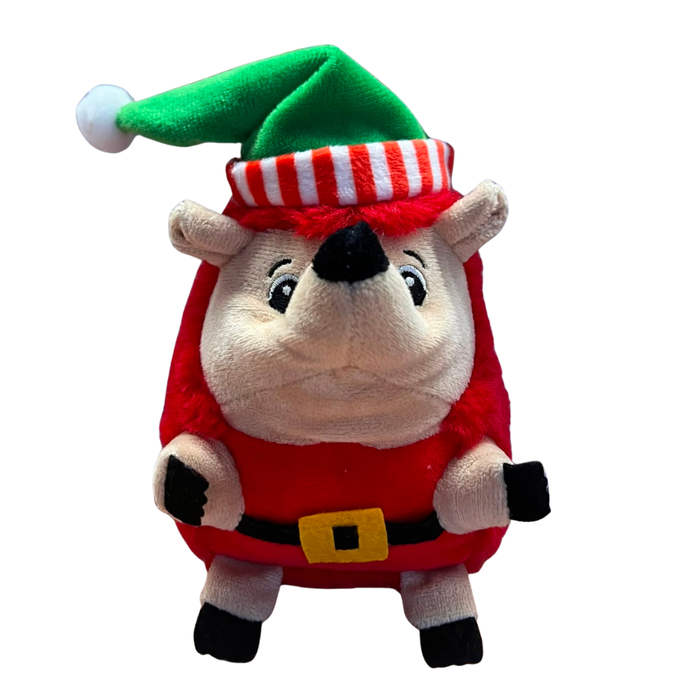 Brinquedo Ouriço com Chapéu de Natal 34CM