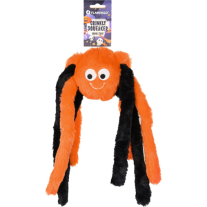 Brinquedo Halloween Aranha Laranja e Preto