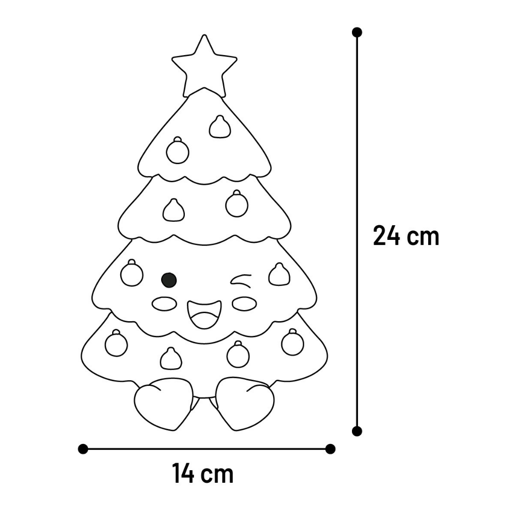 Brinquedo Árvore de Natal 14x10CMx24CM - Image 4