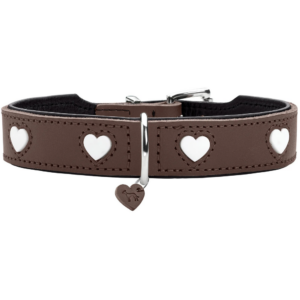 Hunter Coleira Love Castanha/Preta