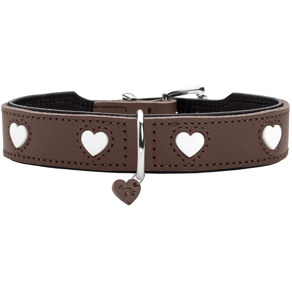 Hunter Coleira Love Castanha/Preta