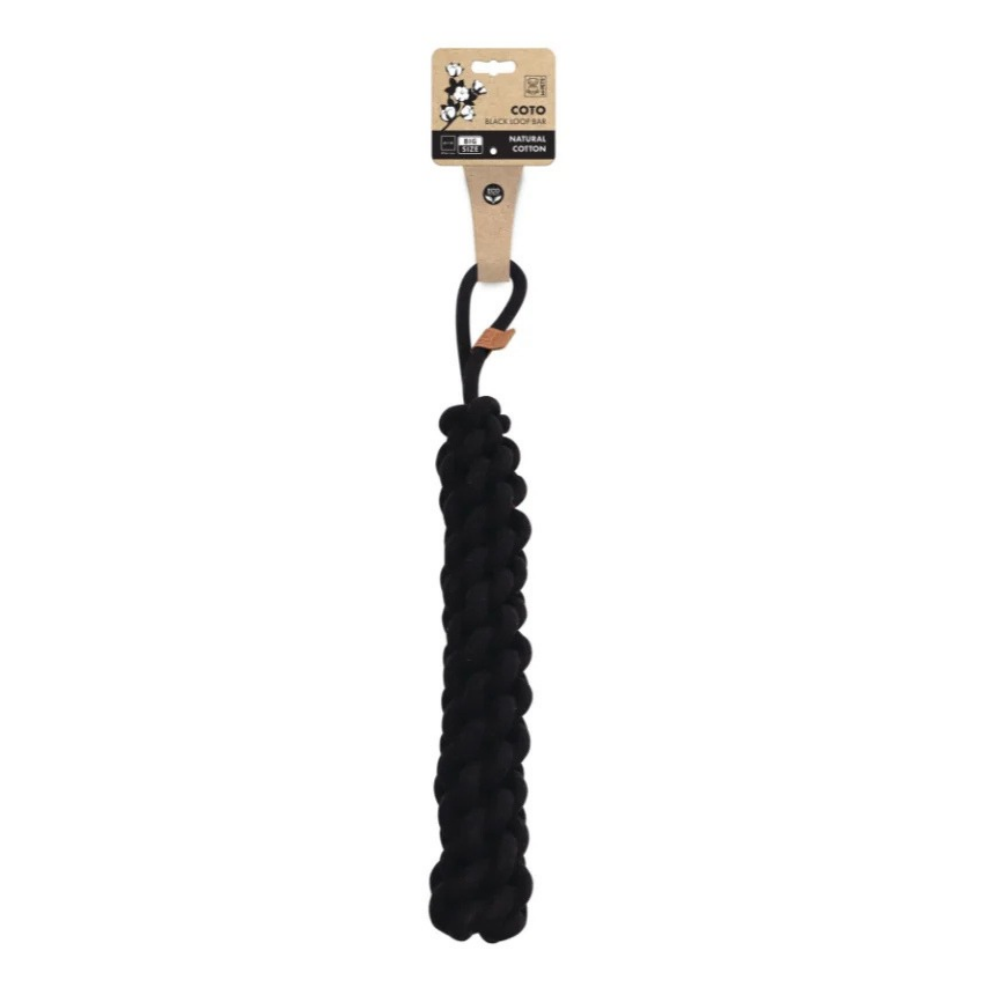 Brinquedo Cão Corda Preto Loop Bar 67CM