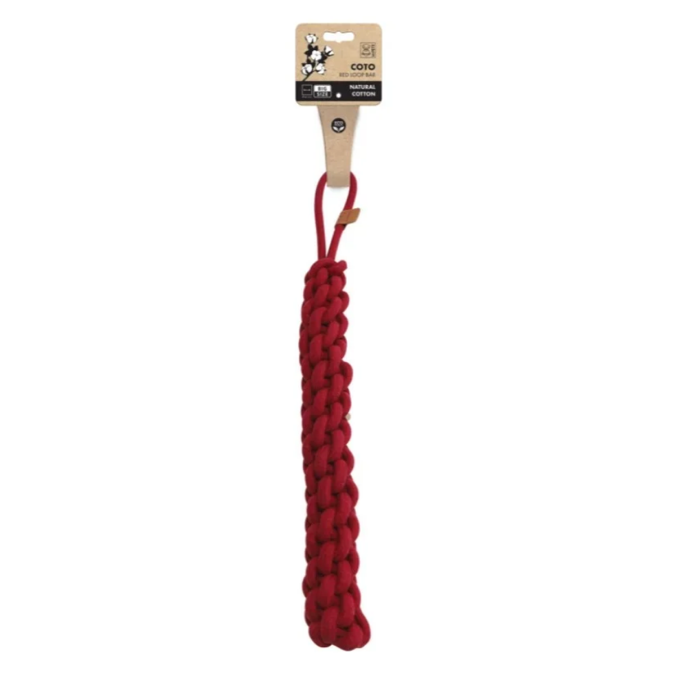 Brinquedo Cão Corda Vermelho Loop Bar 67CM